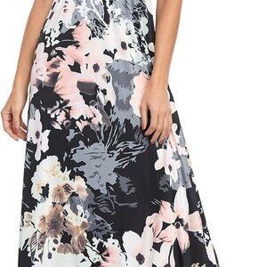 Womens Short Sleeve Maxi Dresses Empire Waist Long Dress